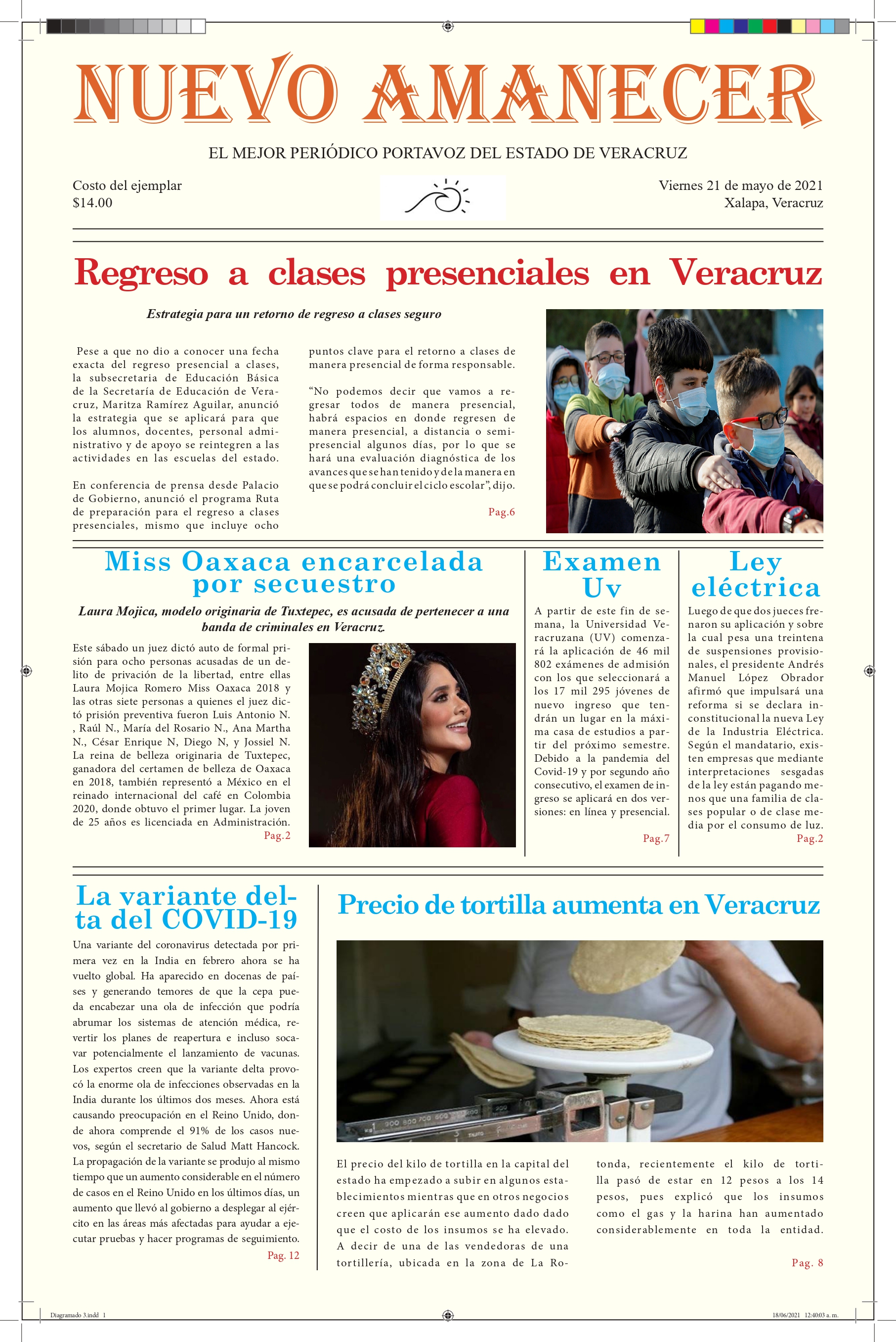 Periódico "Nuevo amanecer"